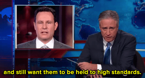 micdotcom:  Jon Stewart’s words about police brutality and officer deaths from two years ago are now more relevant than ever. It’s no surprise his quote is going viral again, especially after one OITNB star tweeted it early this morning.