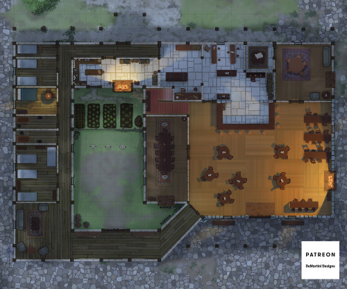 New map on Roll20! There’s double the usual maps this month to benefit Code2024.This guildhall