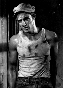 owlberta:  tylerlhoechlins:  Marlon Brando as Stanley Kowalski in A Streetcar Named Desire (1951)  Jesus he was a sexy fucker 