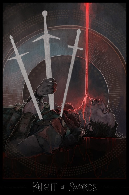 oldstupidtemplar: Canonical tarot card with Samson and Cullen as ancient Celtic legends