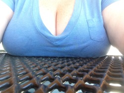 onesubsjourney:  Park table boobs. 