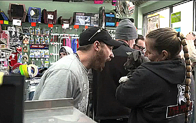charlidos:Tom Hardy and puppy. Deadly cute.