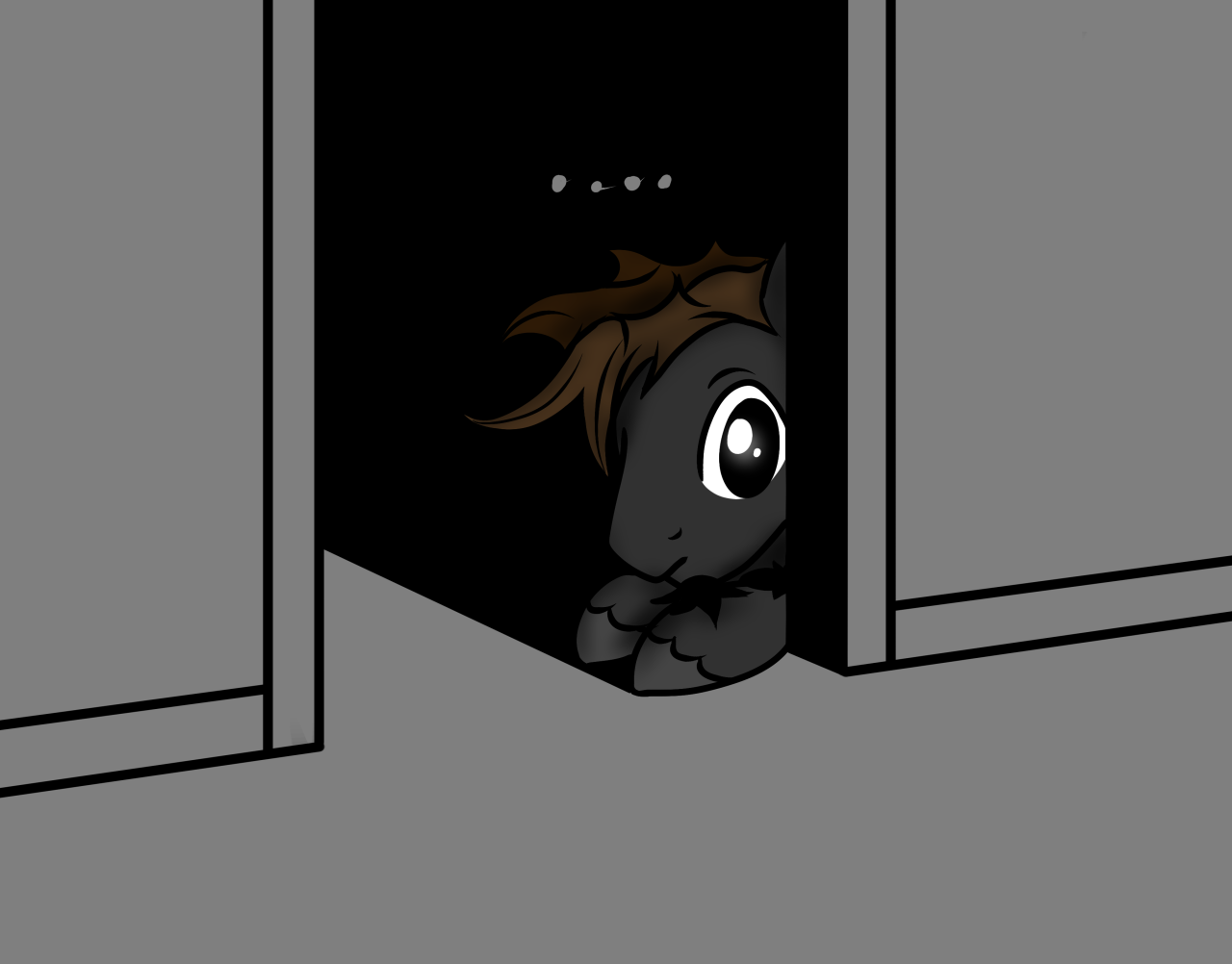 asksketchyskylar:*Creepy Doll*Is this another nightmare?..Bananapie  xD Oh dear&hellip;.