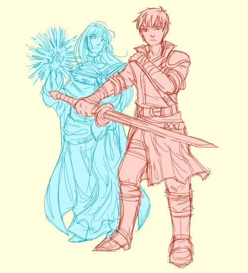 inqua:  Some very sketchy FE7 otps duos 