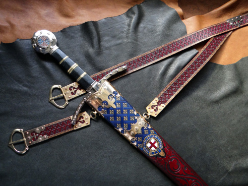 dbkcustomscabbards:King Edward III sword &amp; scabbard commission