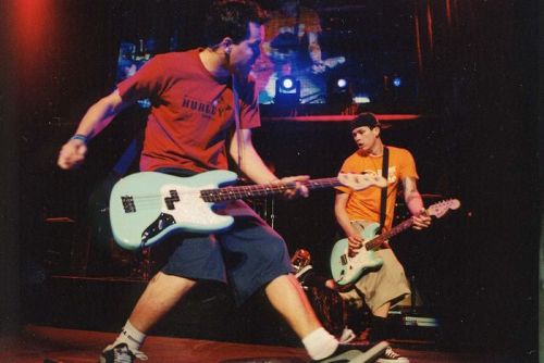 Blink 182 at KROQ Acoustic Xmas Show at Anaheim Pond in Los Angeles, California, United States. Dece