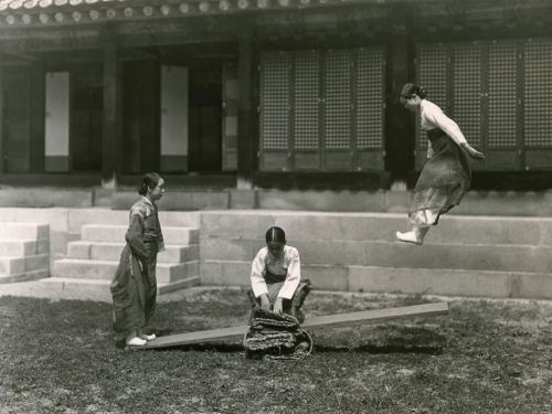 Seesaw, Korea Photograph by W. Robert Moore, National Geographic