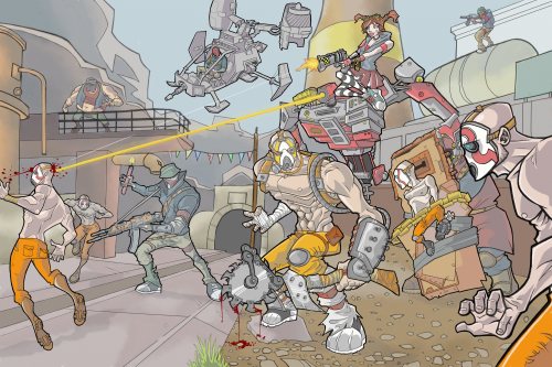 Borderlands 2: Krieg and the Mechromancer vs The BanditsI love these two Vault Hunters so I wanted t