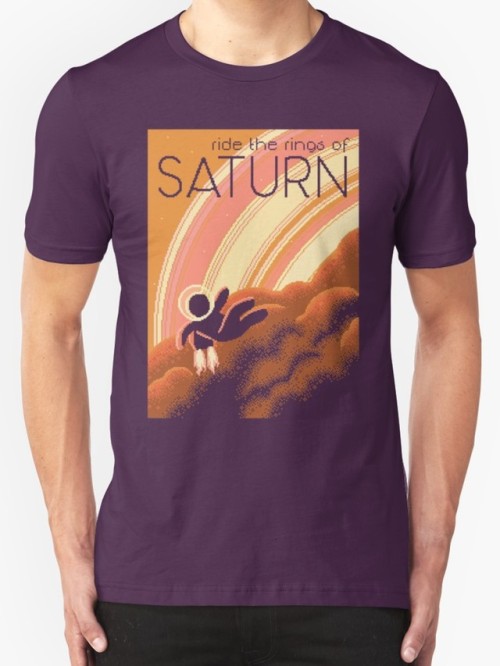 sp8cebit: SATURN Space Tourism/Travel Poster Ride the rings of Saturn!  The poster series conti