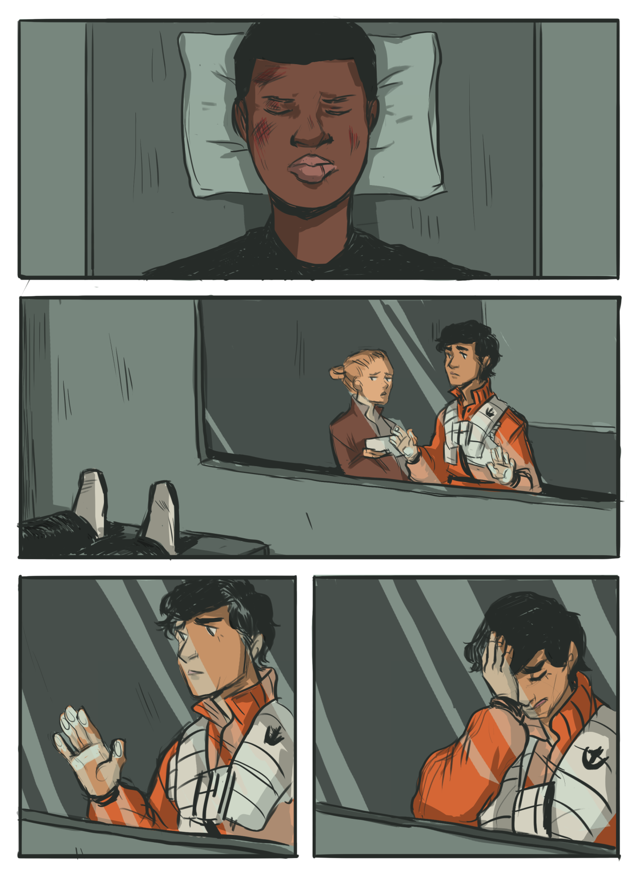fox-eyed-twins:  mandallin:  TFA spoiler warning! ——- poe finds out what happened