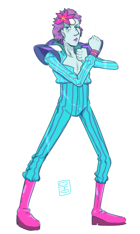 now, I know what you’re thinking. What’s his weapon, right? Wrong. He doesn’t need a weapon. The power of his very existence is enough to bedazzle, stupefy, petrify and defeat any enemy. Also it’s nunchaku. 