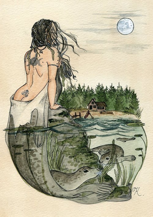 Sex feather-haired:  The Selkie by Kitty-Grimm pictures