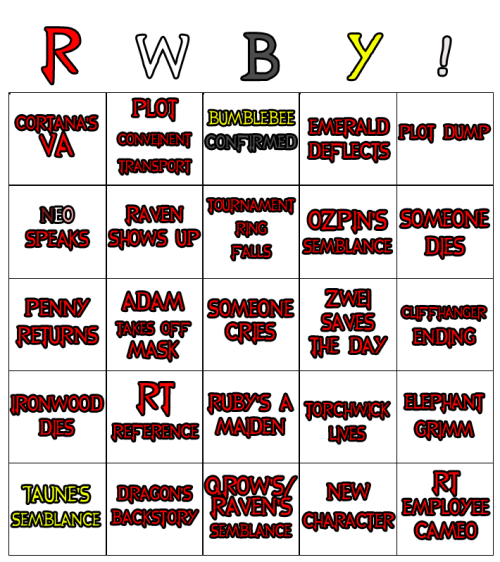 Anyone else make a bingo card for the finale tomorrow?!