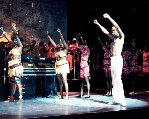 Fela Kuti &amp; Egypt 80, Apollo Theater, Harlem, New York City, 1989 by Gordon Polatnick
