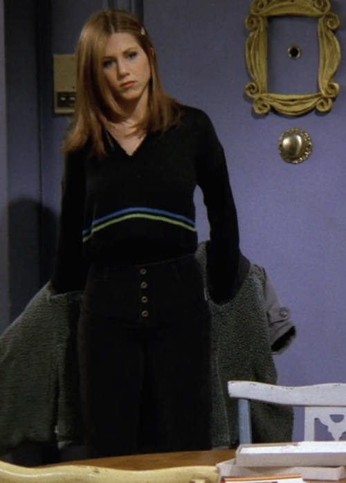 rachelgreensclothes: Season 3 episode 11Do you want my pickle? Rachel had the best outfit in this sh