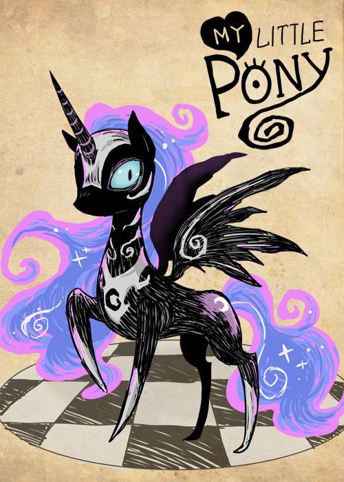 Tim burton style MLP~2.