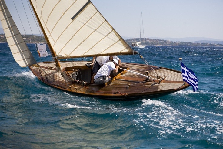 seatechmarineproducts:  The oldest yacht in the Spetses Classic Yacht in 2012, Navissa