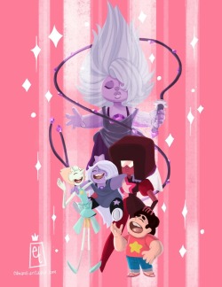 edwardiantaylor:  Amethyst from Steven Universe fan art.  Still got Steven and Rose left!  Stay tuned lol