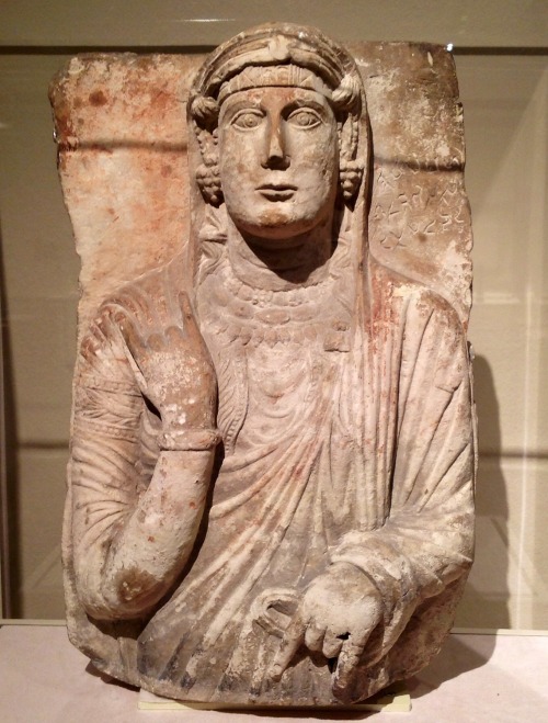 sedefscorner-blog:Ancient sculptures from Palmyra, home of Zenobia…Funerary Head from Palmyra, 3rd c