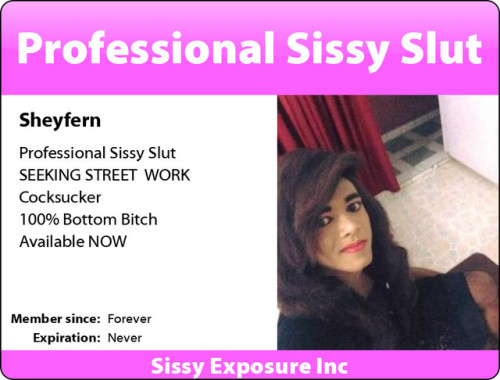 carolcdslut:sissyexposure101:The newest inductee to the Sissy Exposure Society   @sheyfernHelping th