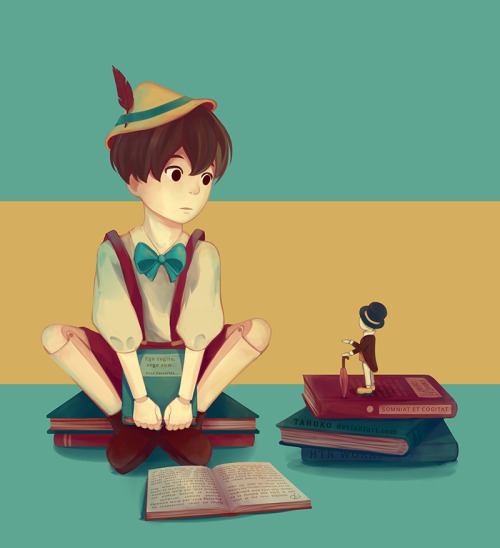 „Jiminy, am I human?“„Well Pinocchio, you are not made of flesh &amp; blood.&r