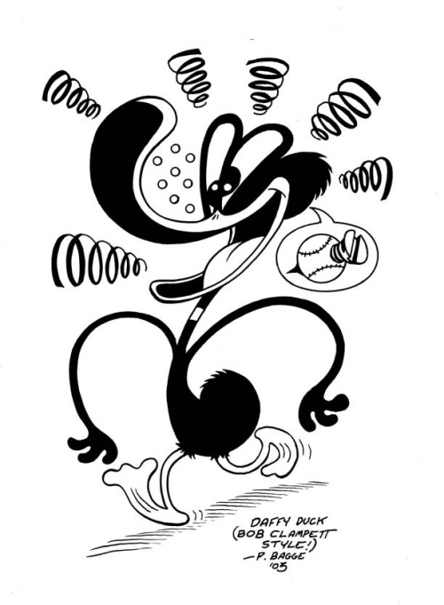 ryallsfiles:  Daffy Duck (a la Bob Clampett) by Peter Bagge