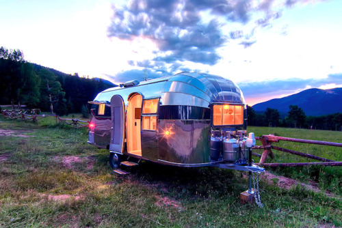 mymodernmet:  1950s Airstream Trailer Restored as Modern Mobile Home with Cozy Wood Interior