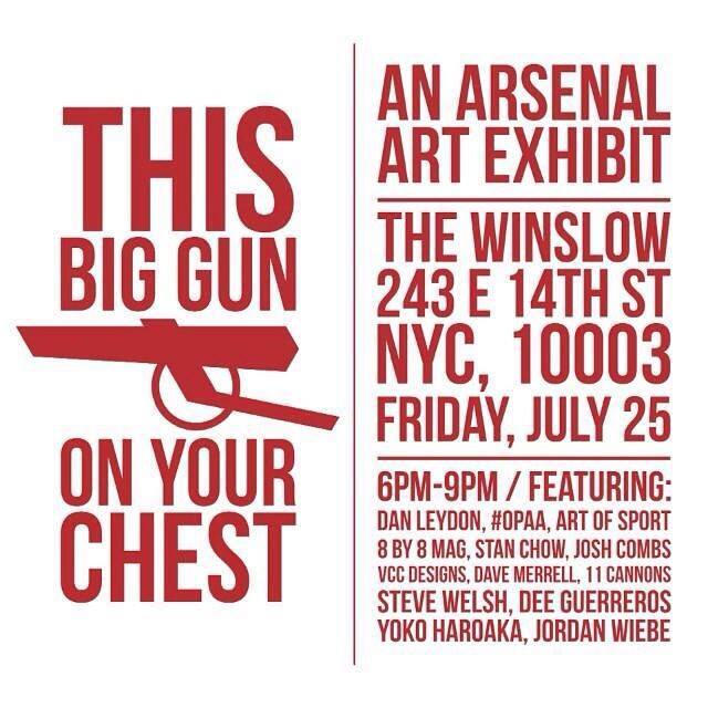EXHIBITION If you’re in New York then please check out this fantastic collection of Arsenal football artwork.