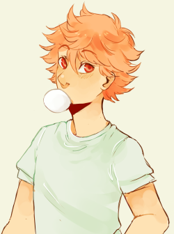 dalipan:  hinata with rice bun…thing!!eat