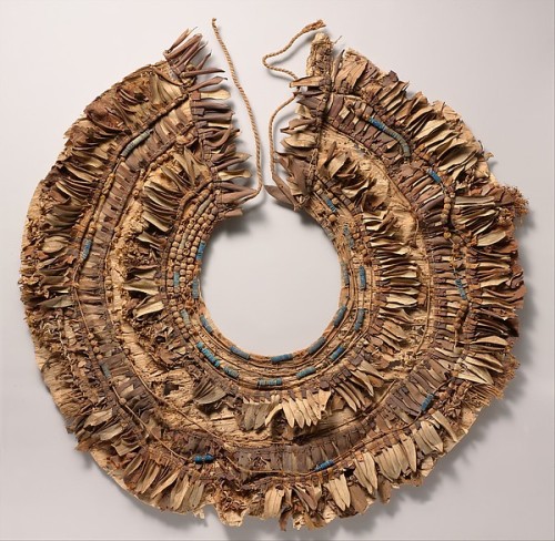 Floral collars from Tutankhamun’s Embalming Cache1. Accession number 09.184.216.Papyrus, olive