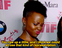 blackpantherdaily:Lupita Nyong’o’s reaction to watching the Black Panther teaser