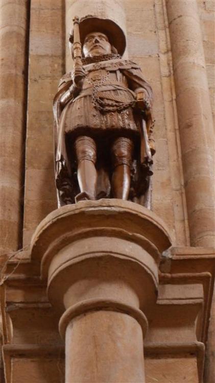 Inside Ripon Cathedral, North Yorkshire. England.Sorry, I do not know who these figures represent, i