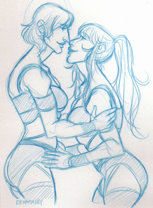 eemamminy-art:Fordola x Lyse sketches