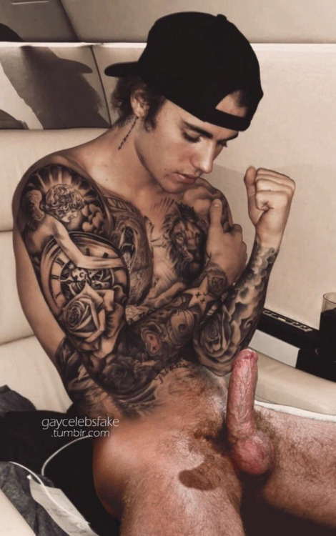 bieber-bunny-fakes: Look at him admiring his cock