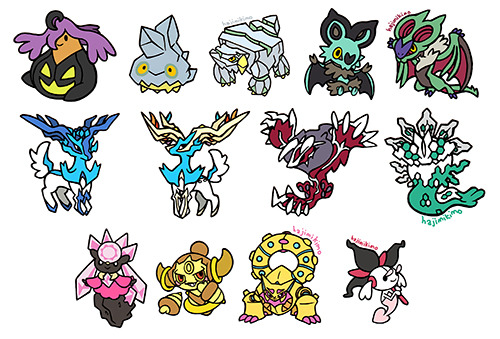 hajimikimoart:  Finally, the shiny forms for all the Gen 6 Pokemon are now available