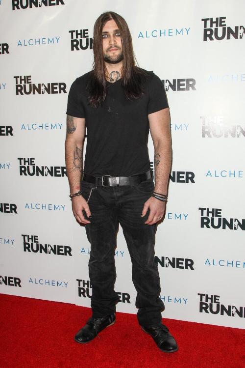 Weston Cage, son of actor Nicolas Cage and a cast member in the vampire  film Raven, poses at the premiere of the film at the Academy of  Television Arts & Sciences in