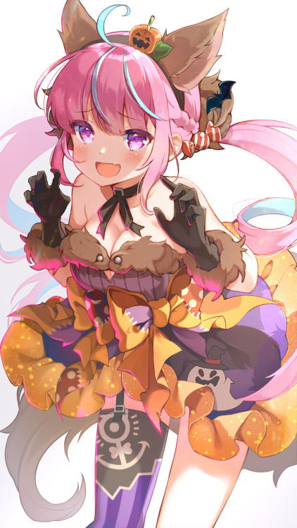 ハロウィンあくあちゃん Pilokeyhttps://www.pixiv.net/artworks/93877979