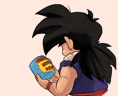 wellfine: clown-from-the-neck-down: wellfine: green dad is moved Not pictured: Vegeta with a mug tha