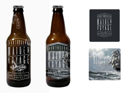 Paperjam Design Series of beer label designs, inspired by the founders recent &ldquo;Northbound&