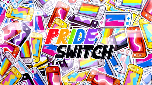 HAPPY PRIDE MONTH! New LGBT themed Nintendo Switch stickers are now available on my etsy!shares are 