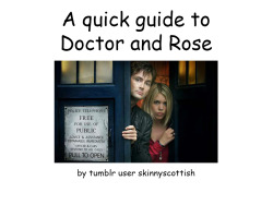 skinnyscottish:  A quick guide to Rose and the Doctor.