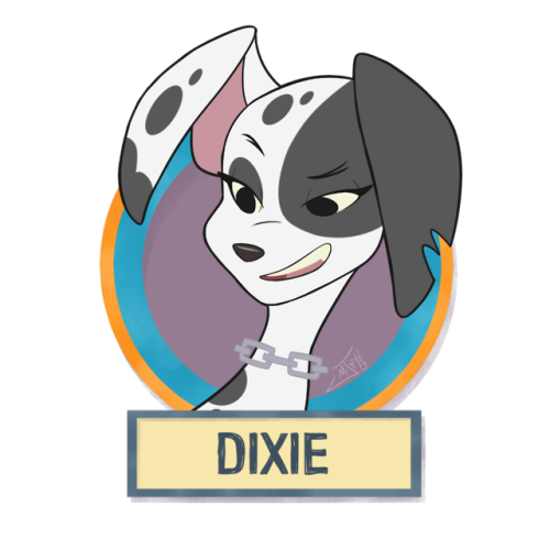 Creating designs for 101 Dalmatian Street characters:Dixie - Diamond - Duke - Duchess - Domino - Dun