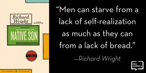 penamerican:Richard Wright’s NATIVE SON was published on this day in 1940.