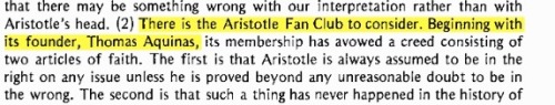 sapphodeservesbetter:I’m 100% only going to refer to Aquinas as ‘the founder of the Aristotle Fan Cl