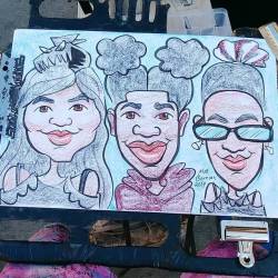 Doing caricatures at Dairy Delight! #caricature