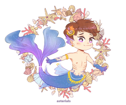 asterials: mermaid!jongdae (for mermay ) do not edit or reupload