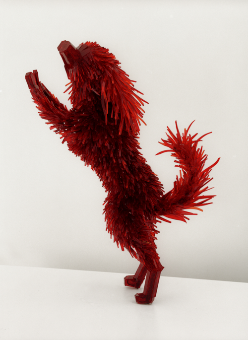 red-lipstick:  Marta Klonowska (b. 1964, Warsaw, Poland) - Animal sculptures made from shattered glass pieces. Represented by: Lorch + Seide Gallery. 