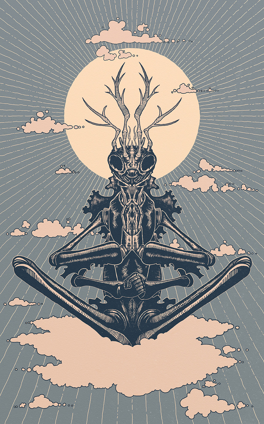eatsleepdraw:  Master Mantis Achieves Enlightenment. A personal project inspired