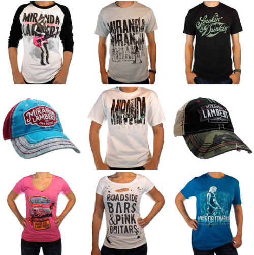 The official Roadside Bars & Pink Guitars merchandise has been added to Miranda’s online store (