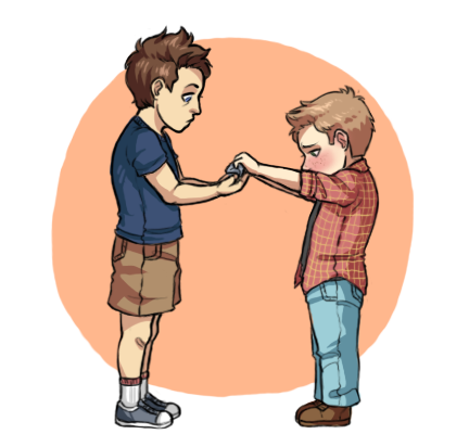 bluesilktie:   &ldquo;Here. S’for you.&rdquo; &ldquo;What’s this,